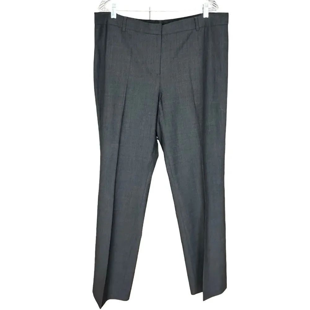 Jones NY Platinum Collection Easy Care Dress - Suit Pants Gray Size 16